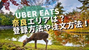 奈良☆Uber Eats(ウーバーイーツ)のエリアは？登録や注文方法も！